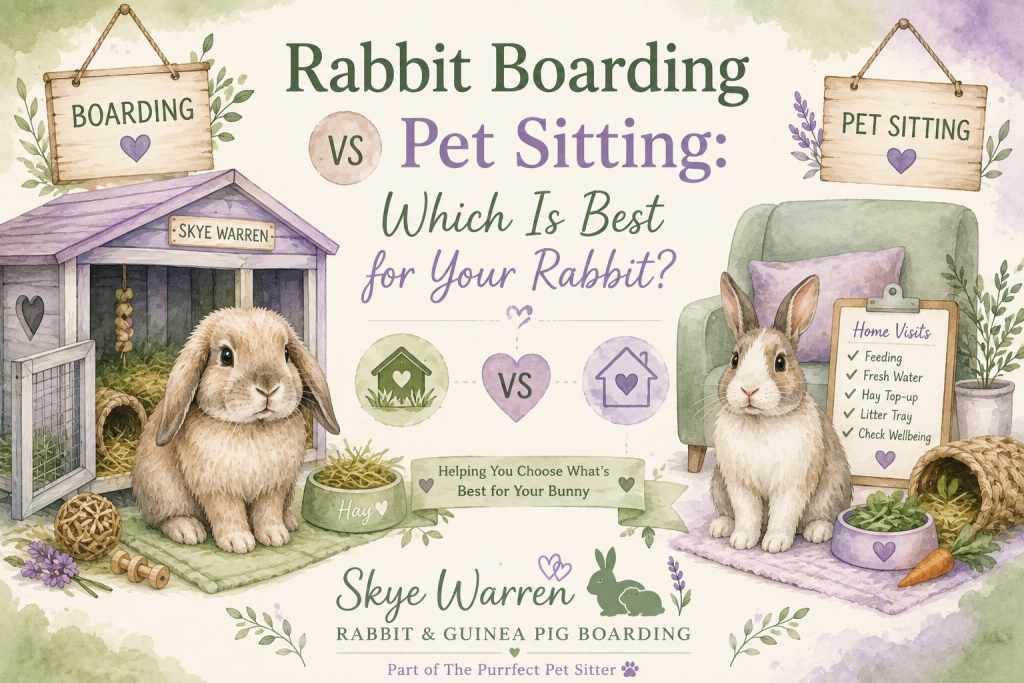 Rabbit Boarding vs Pet Sitting: Which Is Best for Your Rabbit?